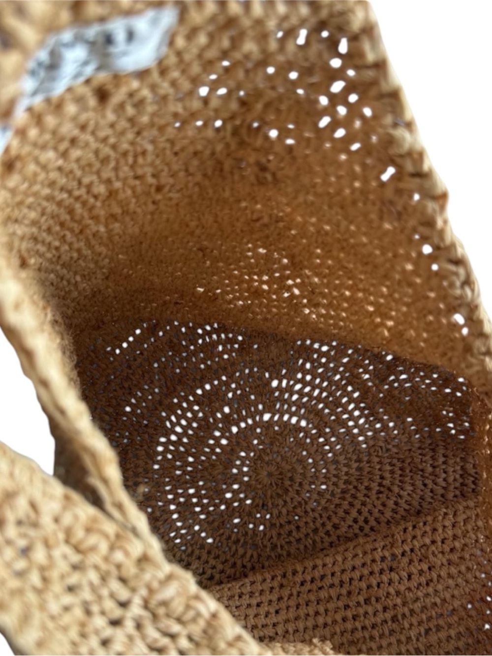 Helen Kaminski Woven Shoulder Bag | Handmade Madagascar 100% Raffia Boho Tote - Picture 10 of 12